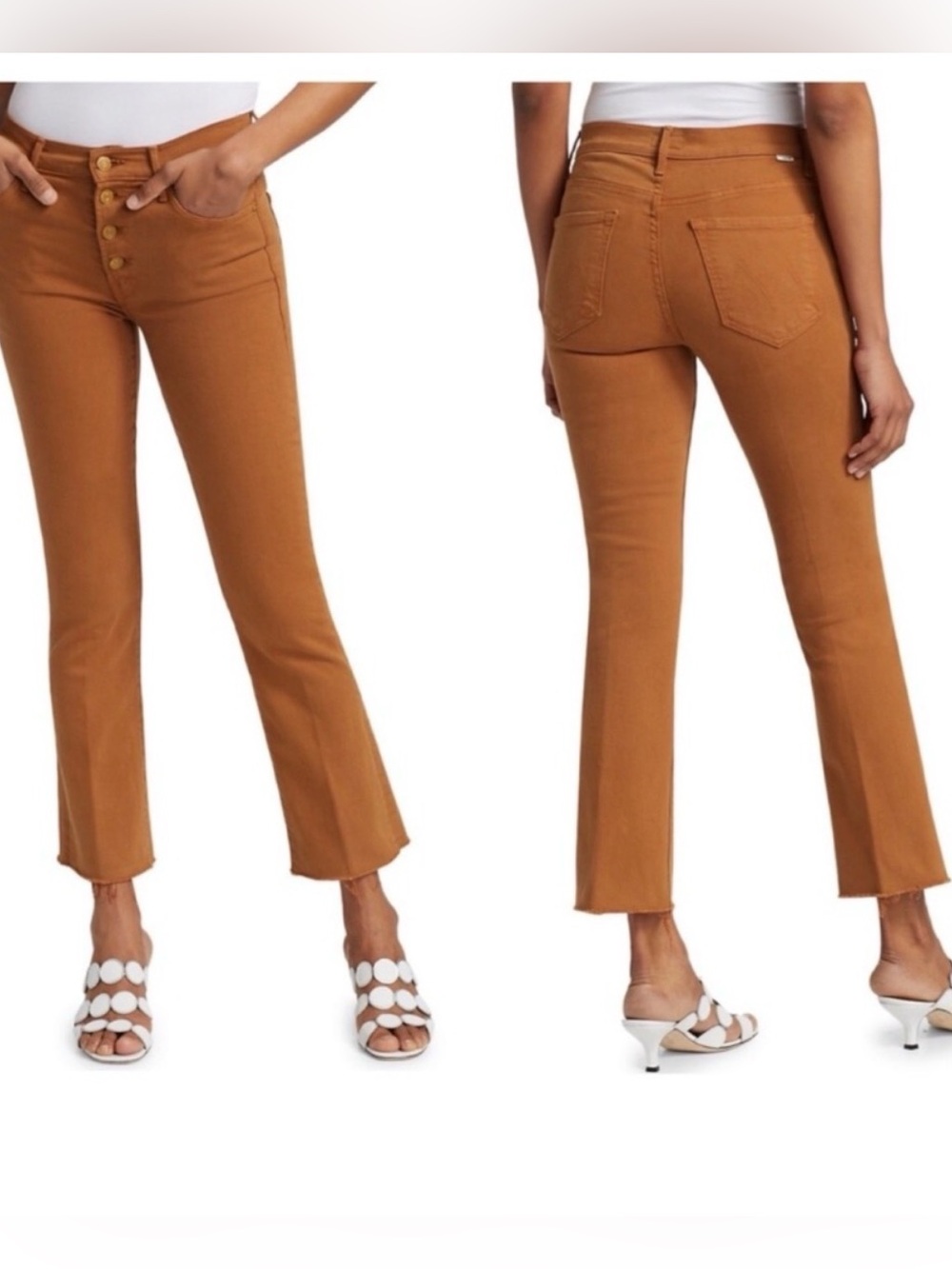 MOTHER Jeans The Pixie Insider Ankle Fray Play date size 28